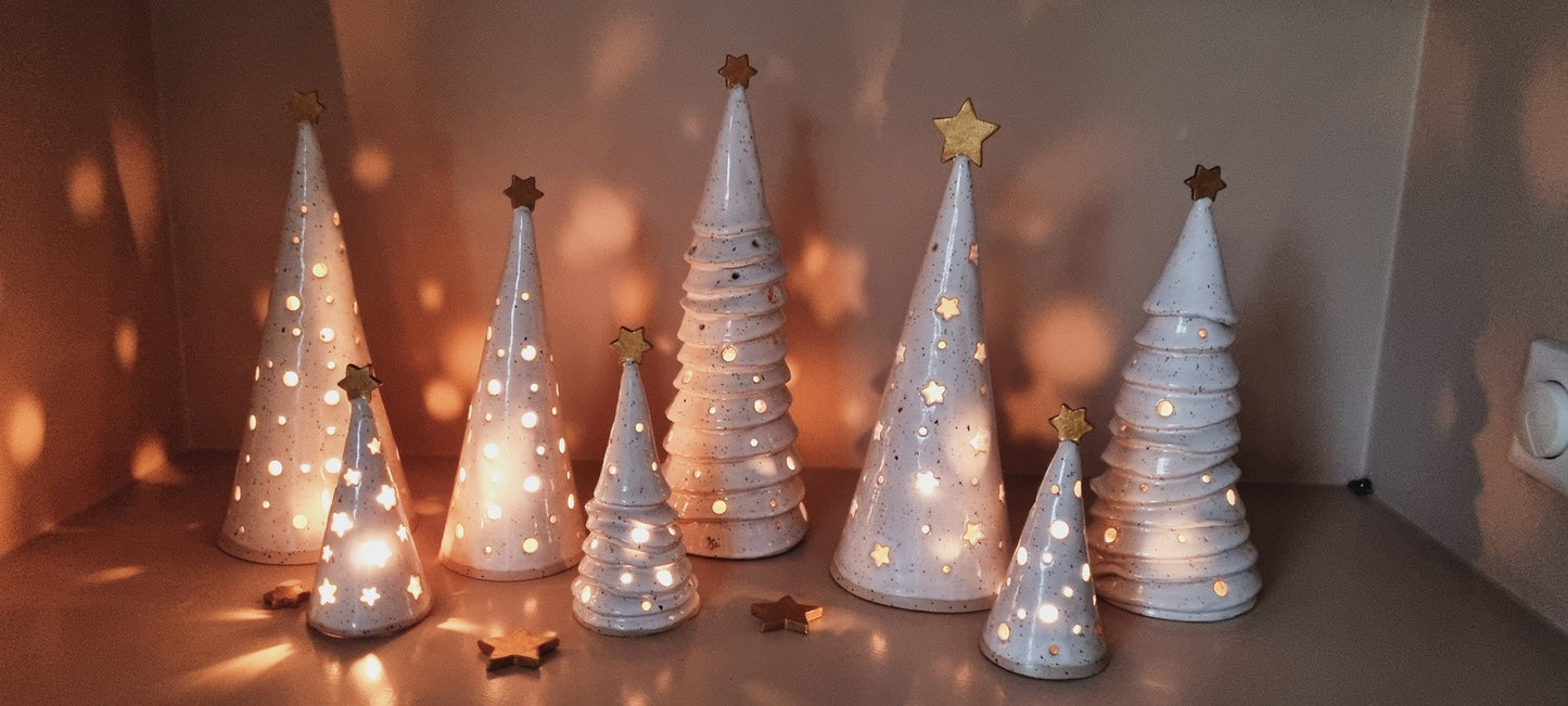 Keramikengel, Weihnachtslicht.