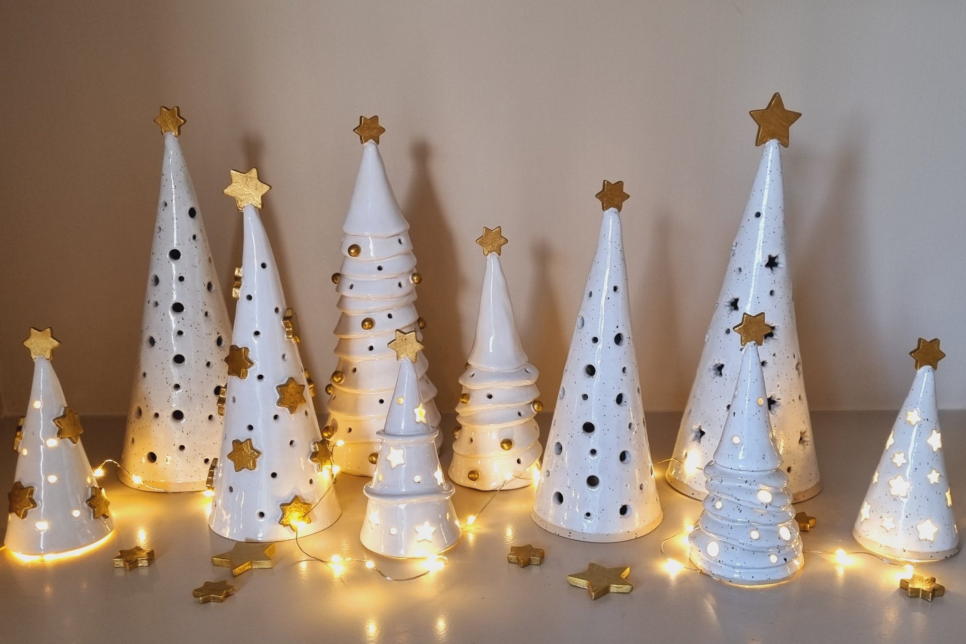 Collection of ceramic trees