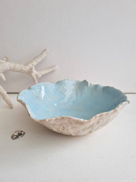 Artistic handmade ceramic bowl