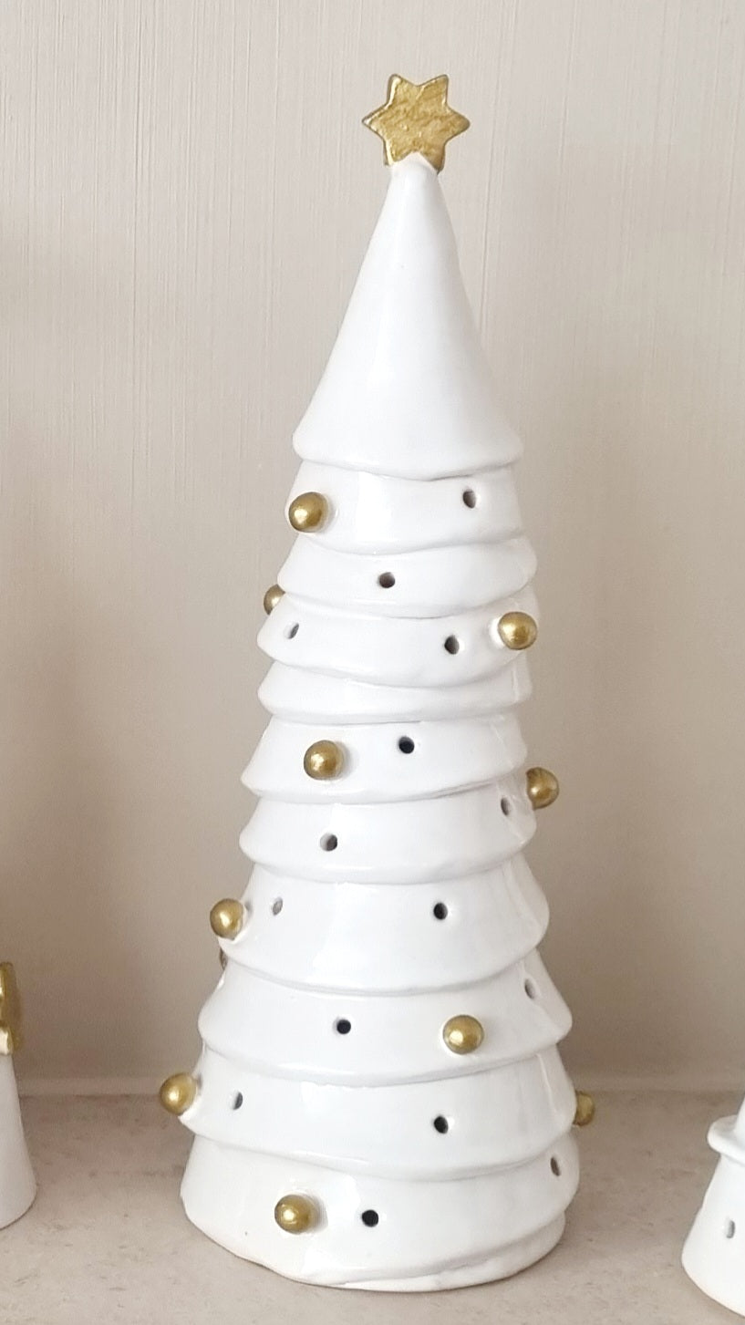 Ceramic Tree with Golden ornaments