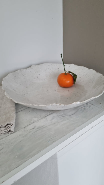 Large ceramic fruitbowl handmade 