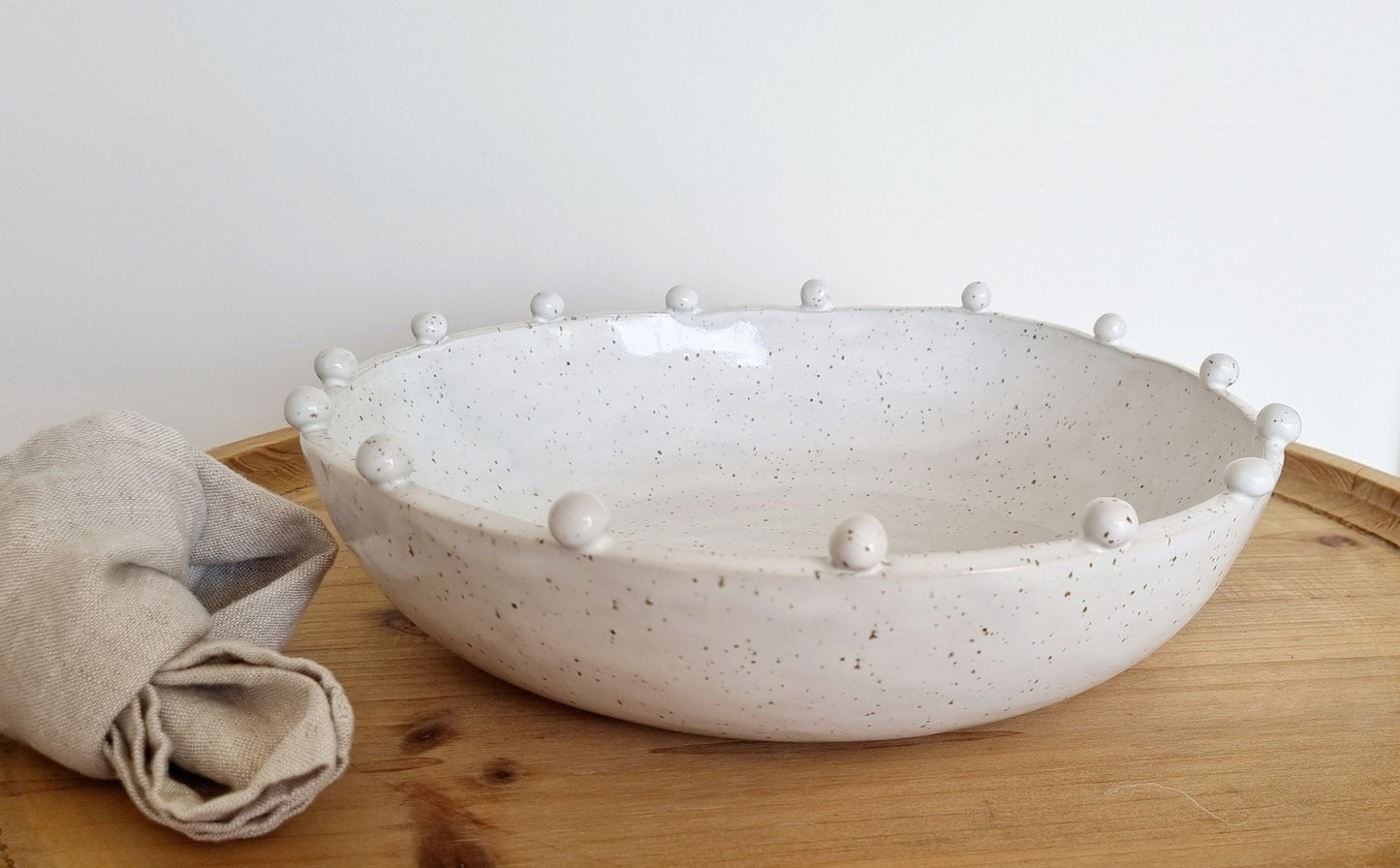 White speckled unique bowl