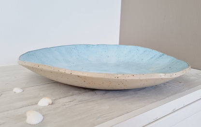 Turquoise large bowl for beach house