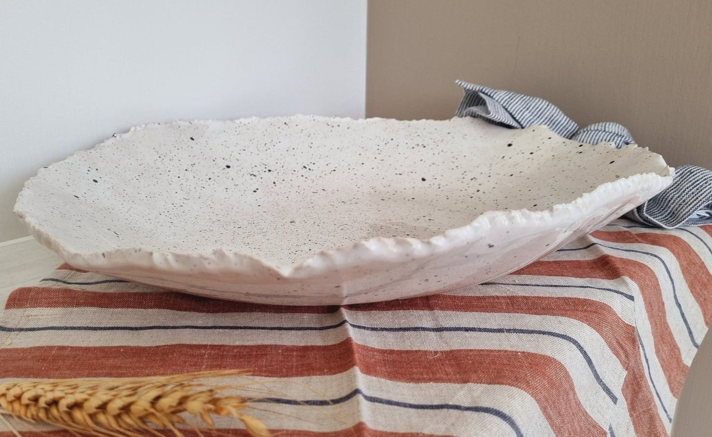 Large centerpiece bowl with speckles