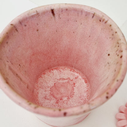 Handmade pink mug