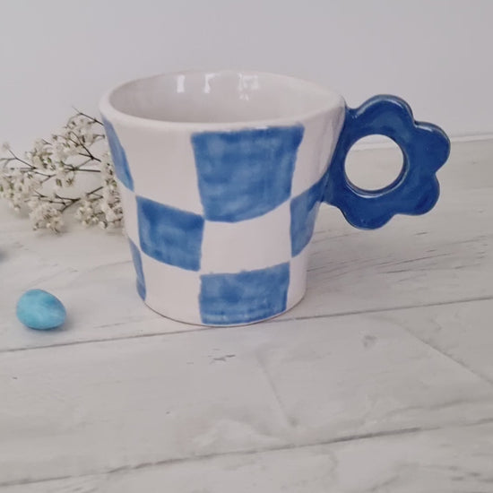 Cute girly cup handpainted
